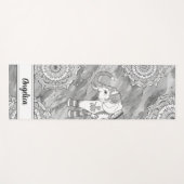 Elephant Yoga Mat mit Indian Mandala Art Yogamatte (Vorderseite (Horizontal))