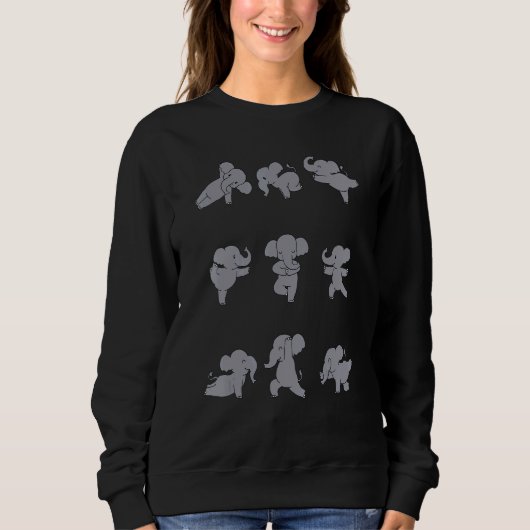 Elephant Yoga Sweatshirt (Vorderseite)
