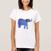 Elephant Zeichnend Basic-T - Shirt (Vorderseite)