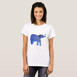 Elephant Zeichnend Basic-T - Shirt