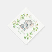 Elephant Zoo Jungle Animals Baby Dusche Serviette (Ecke)
