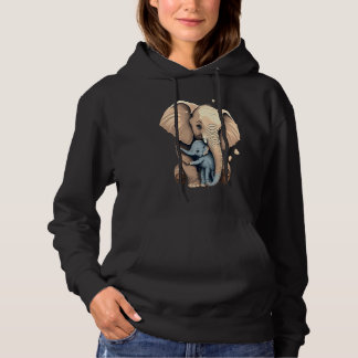 Elephant Zookeeper Elephant Mom Hugging A Child El Hoodie