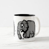 Elephant Zweifarbige Tasse (VorderseiteRechts)