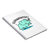 Elephantastisch Funny Fantastic Elephant Puff Notizblock (Rechte Seite)