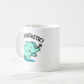 Elephantastischer, lustiger Elefantenpuff Kaffeetasse (Vorderseite Links)