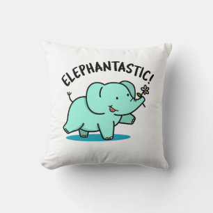 Elephantastischer, lustiger Elefantenpuff Kissen