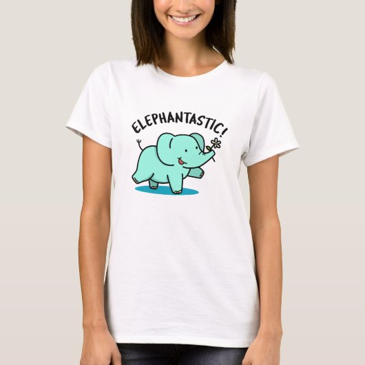 Elephantastischer, lustiger Elefantenpuff T-Shirt (Vorderseite)