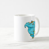 Elephante Blau Kaffeetasse (VorderseiteRechts)