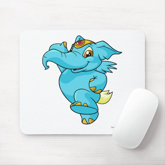 Elephante Blau Mousepad (Mit Mouse)