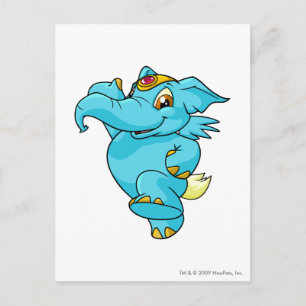 Elephante Blue Postkarte