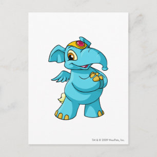 Elephante Blue Postkarte