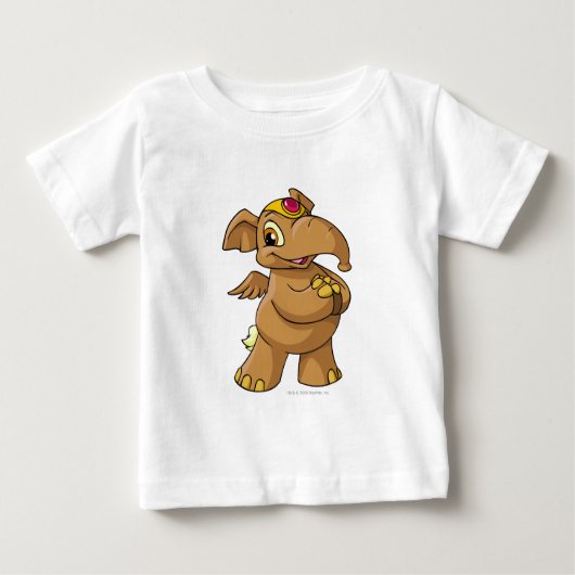 Elephante Brown Baby T-shirt (Vorderseite)