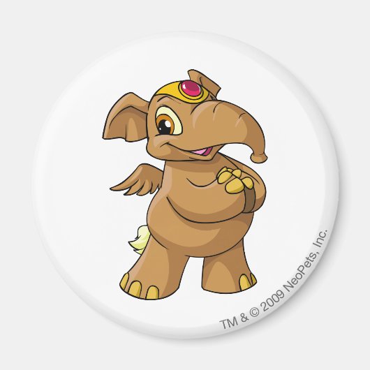 Elephante Brown Magnet (Vorne)