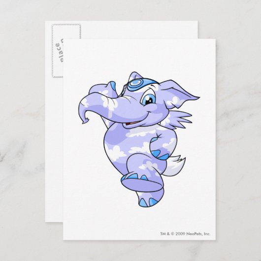 Elephante Cloud Postkarte (Vorne/Hinten)