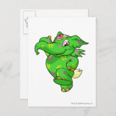 Elephante Disco Postkarte (Vorne/Hinten)