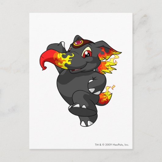 Elephante Feuer Postkarte (Vorderseite)