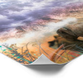 ELEPHANTE GEBIETE DES Kilimanjaro Poster (Ecke)