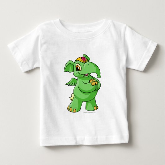 Elephante Green Baby T-shirt (Vorderseite)