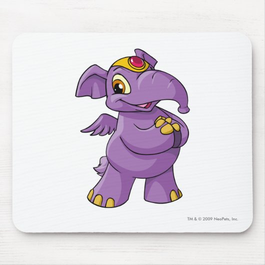 Elephante lila mousepad (Vorne)