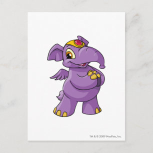 Elephante Lila Postkarte