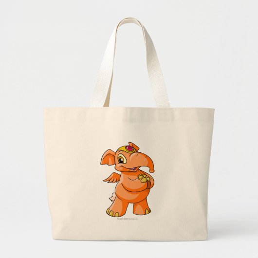 Elephante Orange Jumbo Stoffbeutel (Vorne)