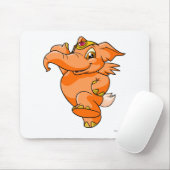 Elephante Orange Mousepad (Mit Mouse)