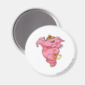 Elephante Pink Magnet (Vorderseite/Rückseite)