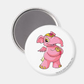 Elephante Pink Magnet (Vorderseite/Rückseite)