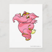 Elephante Pink Postkarte (Vorderseite)
