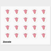 Elephante Pink Runder Aufkleber (Blatt)