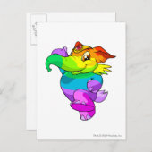 Elephante Rainbow Postkarte (Vorne/Hinten)