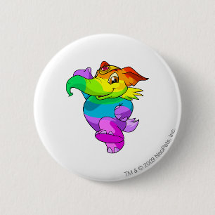 Elephante Regenbogen Button