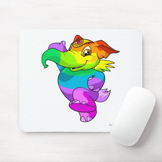 Elephante Regenbogen Mousepad (Mit Mouse)