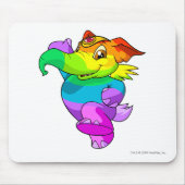 Elephante Regenbogen Mousepad (Vorne)