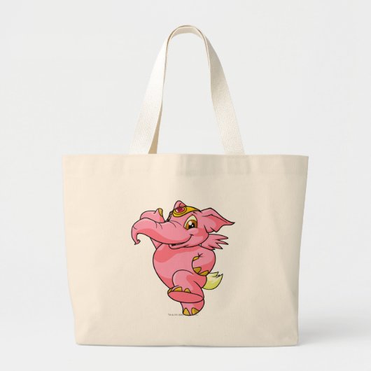 Elephante Rosa Jumbo Stoffbeutel (Vorne)