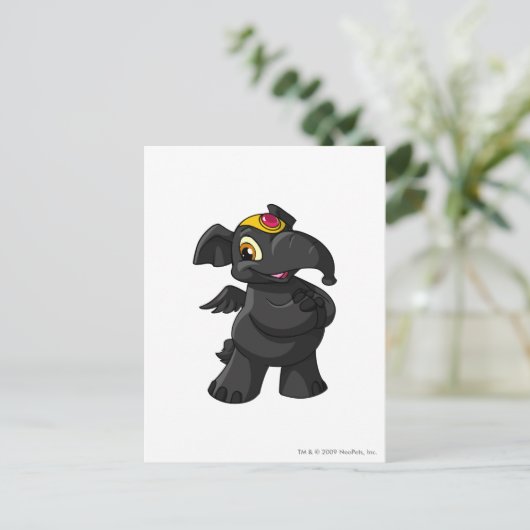 Elephante Shadow Postkarte (Stehend Vorderseite)