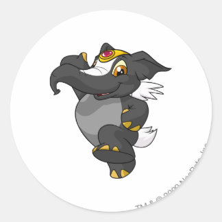 Elephante Skunk Runder Aufkleber