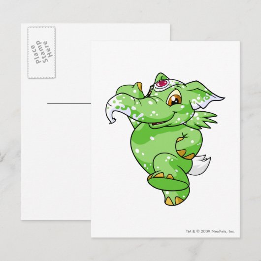 Elephante Speckled Postkarte (Vorne/Hinten)