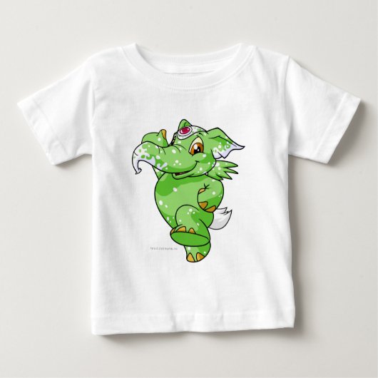 Elephante sprenkelte baby t-shirt (Vorderseite)