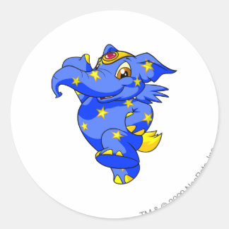 Elephante Starry Runder Aufkleber