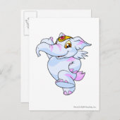 Elephante Striping Postkarte (Vorne/Hinten)