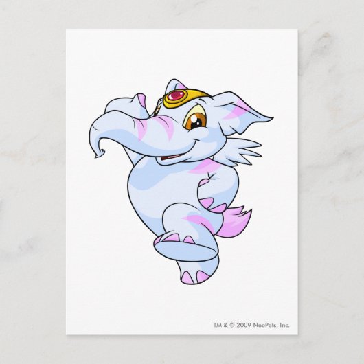 Elephante Striping Postkarte (Vorderseite)