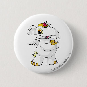 Elephante Weiß Button