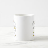 Elephante Weiß Kaffeetasse (Mittel)