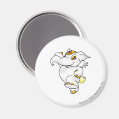 Elephante White Magnet (Vorderseite/Rückseite)