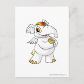 Elephante White Postkarte (Vorderseite)
