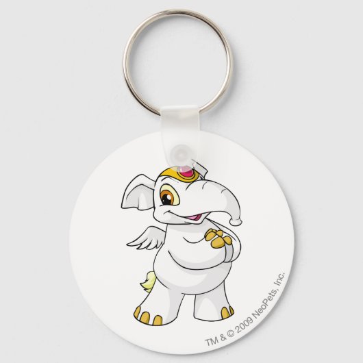 Elephante White Schlüsselanhänger (Vorderseite)