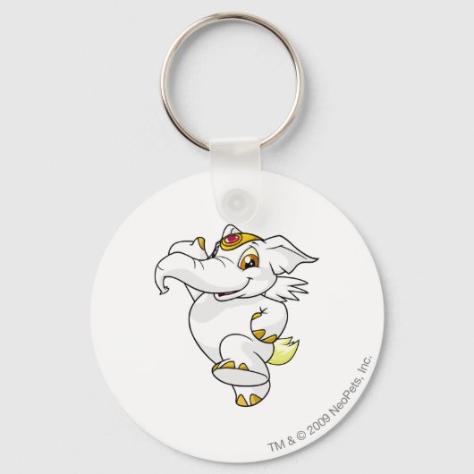 Elephante White Schlüsselanhänger (Vorderseite)