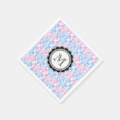 Elephanten Baby Duwer oder Gender Reveal Serviette (Ecke)