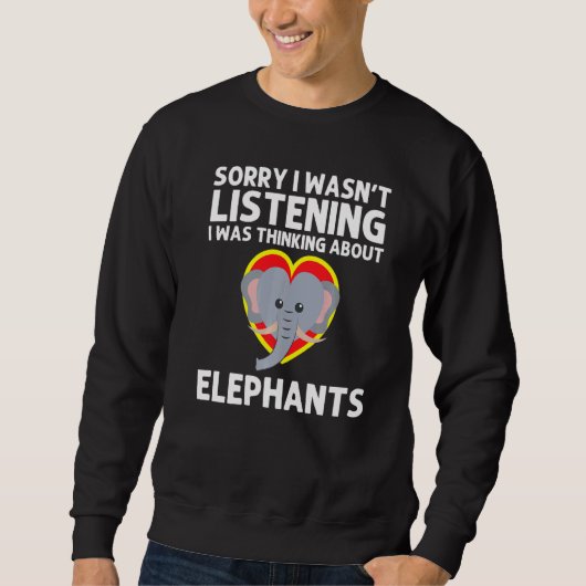 Elephantin für Männer Frauen Größtes Zirkus Zoo Ti Sweatshirt (Vorderseite)